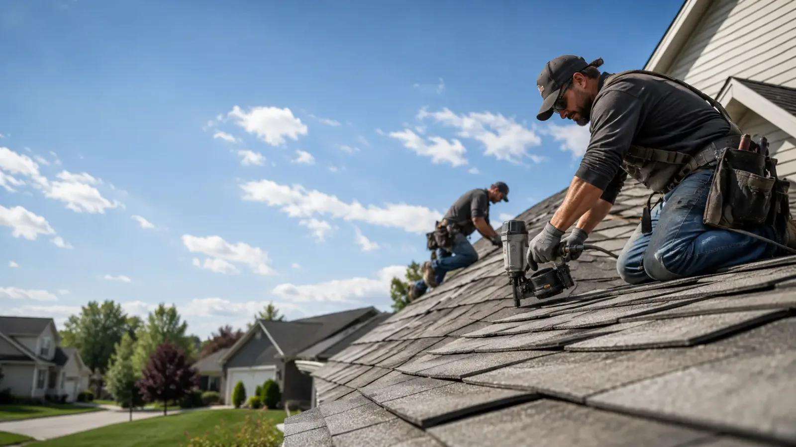 Storm Damage Roof Repair in Quinton, OK near me